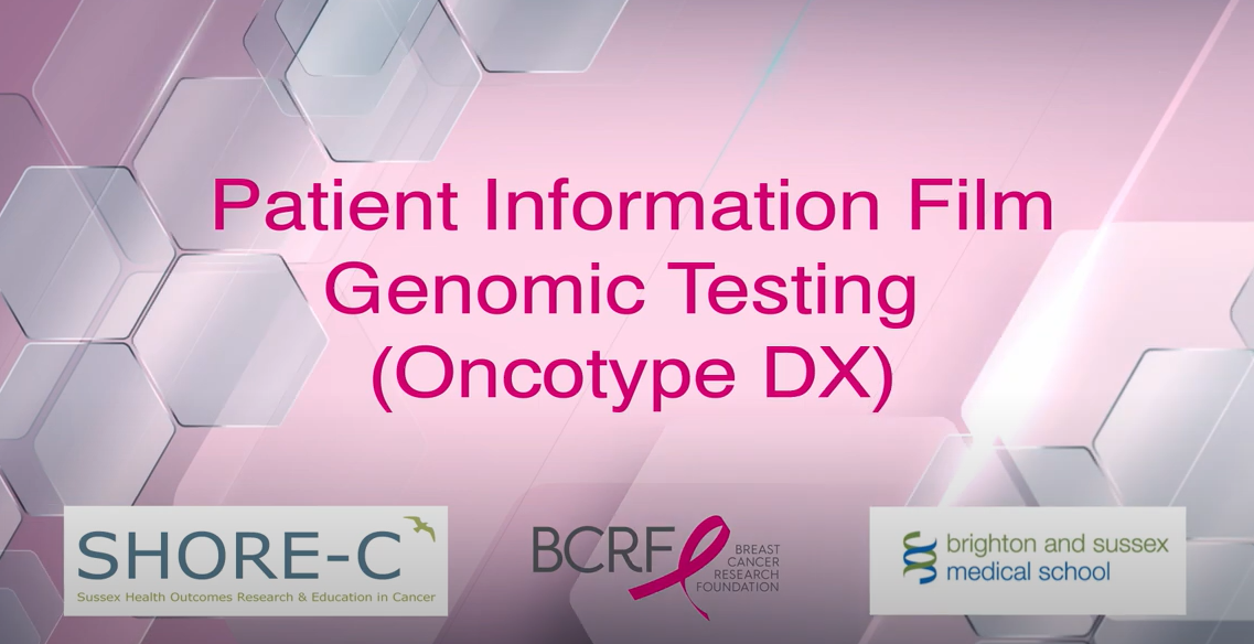 still from the Understanding your Oncotype DX test result film