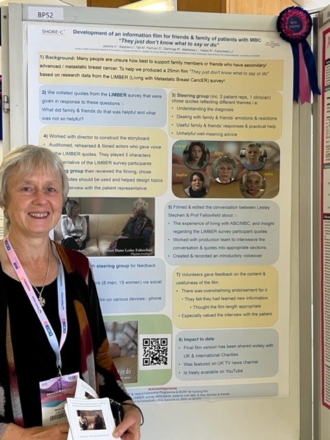 Prof Jenkins with poster at ABC conference
